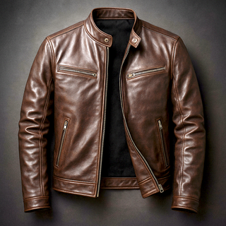 Rafael Retro Leather Jacket