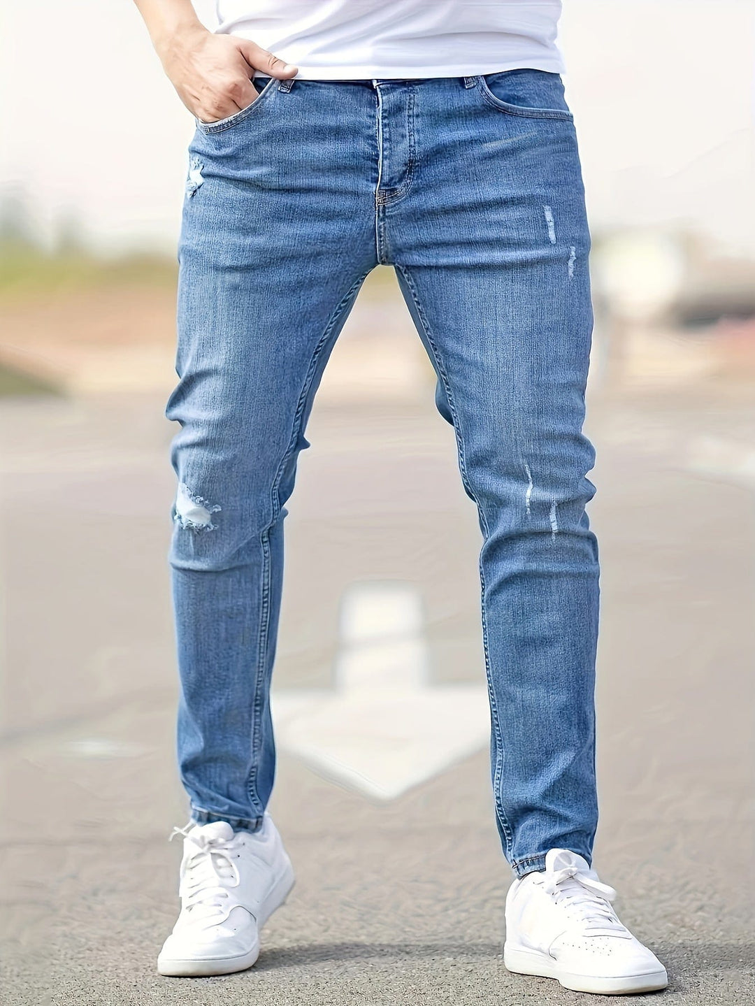 Alex - Modische Slim Fit Jeans mit Destroyed-Effekten