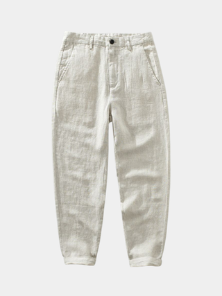 LAURENT MONACO | STRAIGHT LEG LINEN PANTS