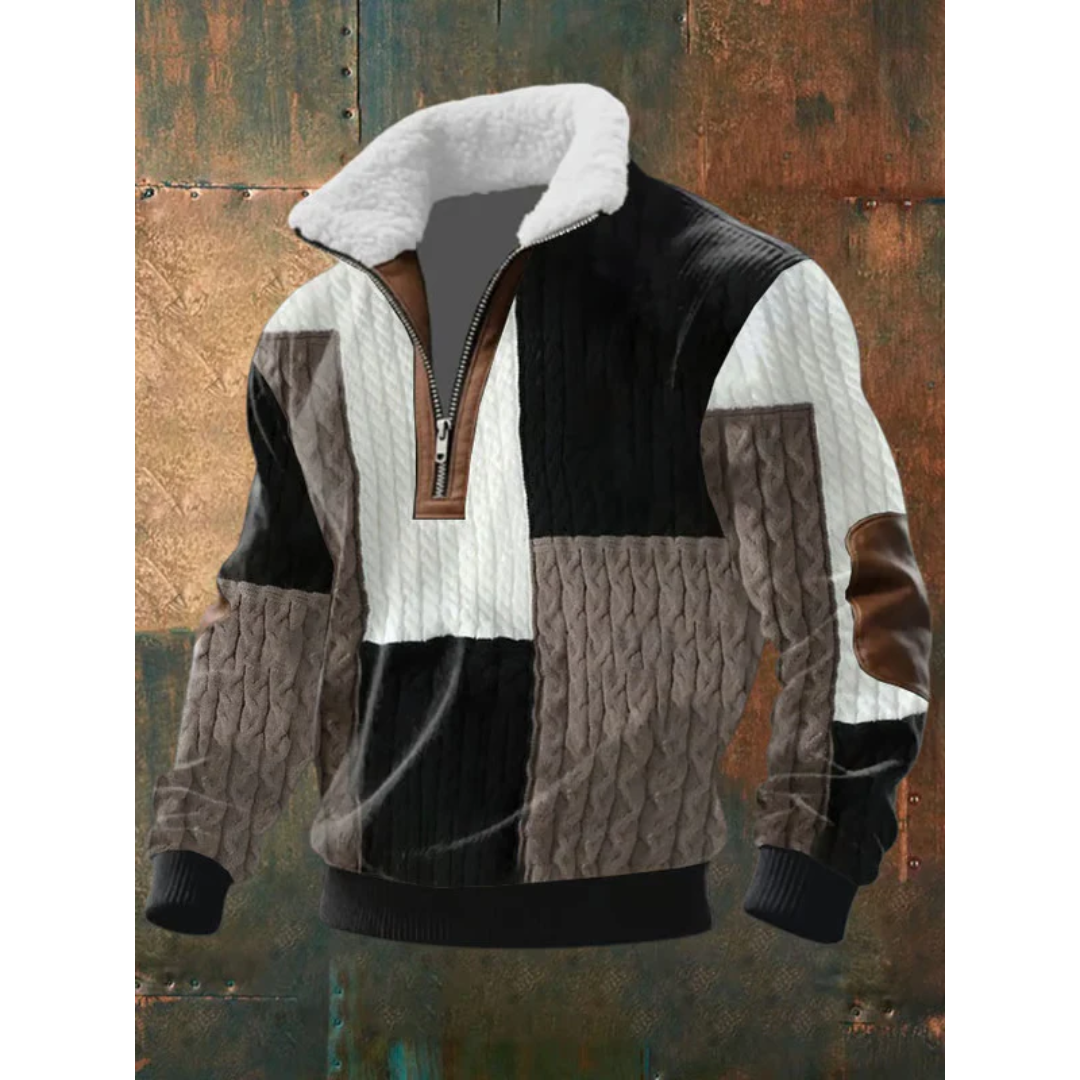 Tobias | ThermoSoft | Fleece Pullover mit Stehkragen