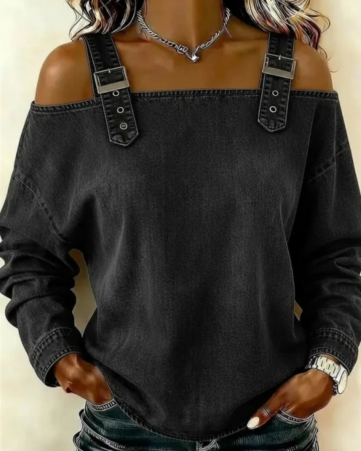 Teya™ | Trendiges Denim-Top mit Trägern