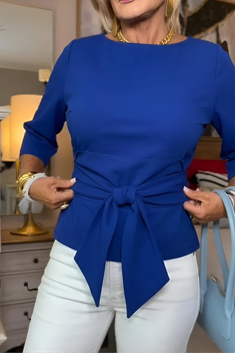 Daria™ | Elegantes Tailliertes Top mit Schleifen (Kaufe 1, Erhalte 1 Gratis)