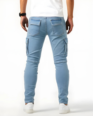 LAURENT MONACO | Herren Cargo-Hose mit Stretch