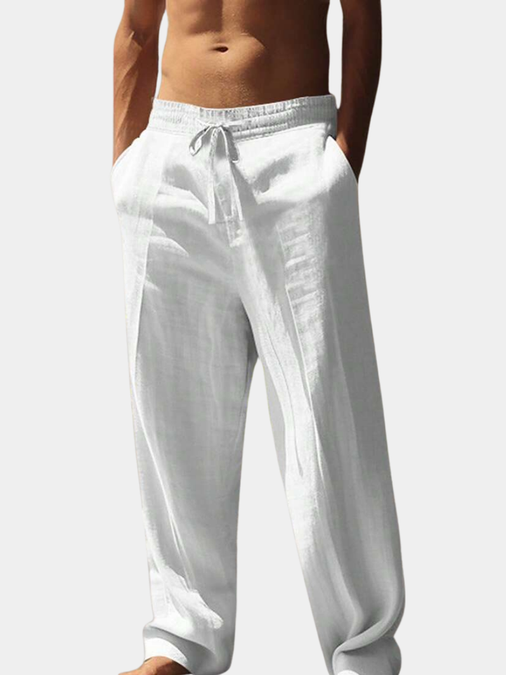 MATHIS | Leichte Leinenhose mit Kordelzug