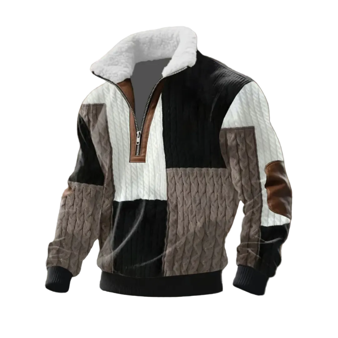 Tobias | ThermoSoft | Fleece Pullover mit Stehkragen