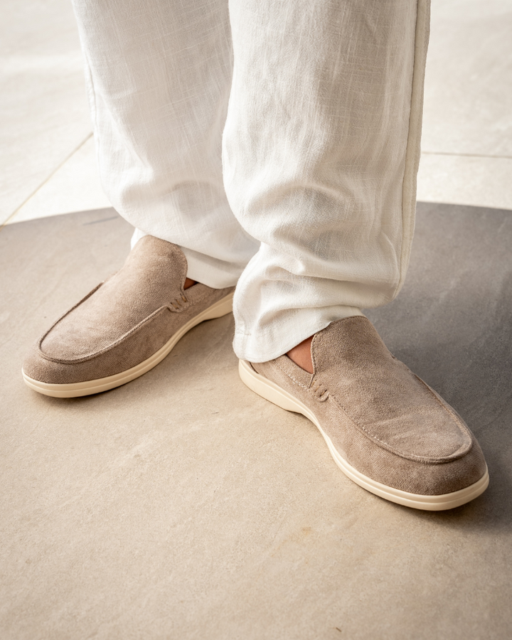 Leder-Suede Mokassins