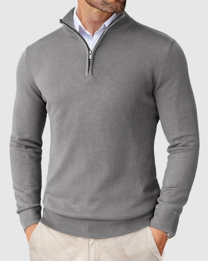 Romeo | Strickpullover mit Zip-Verschluss