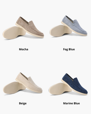 Leder-Suede Mokassins