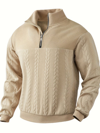 Roman | Stilvoller Vintage-Pullover mit Reißverschluss