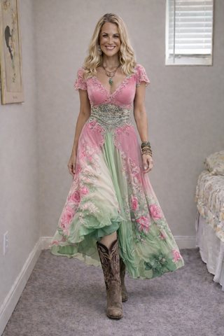 Jullia™ | Elegantes, vintage-inspiriertes Boho-Kleid