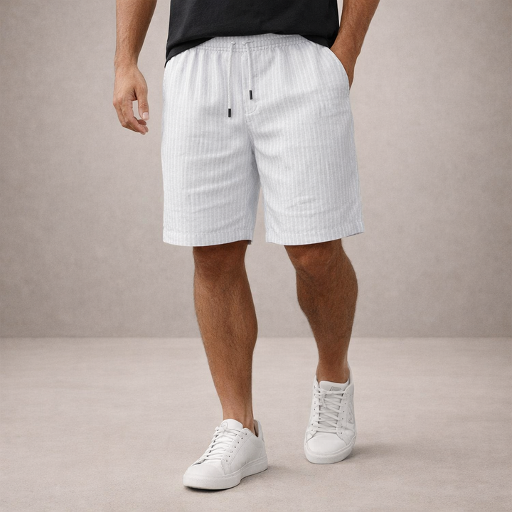 LAURENT MONACO | Herren Leinen-Sommershorts
