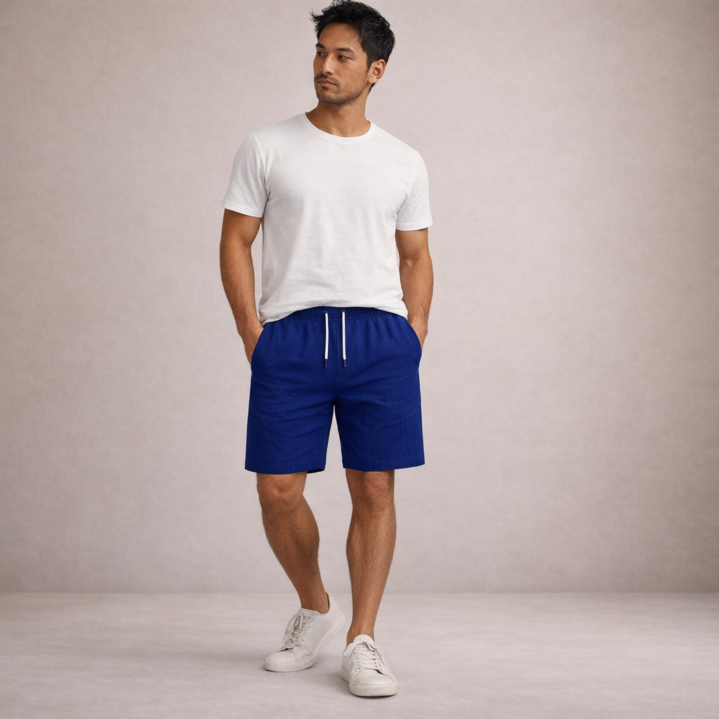 LAURENT MONACO | Herren Leinen-Sommershorts