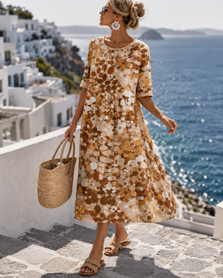 Zara™ | Blumenmuster Sommerkleid mit Bauch-optimierender Passform