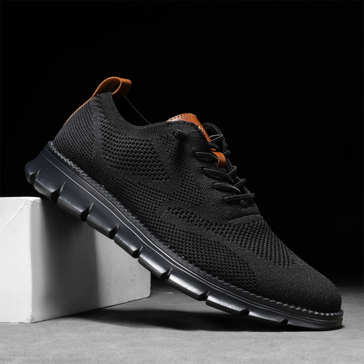 LAURENT MONACO | Herren Oxford-Schuhe mit Mesh-Einsatz