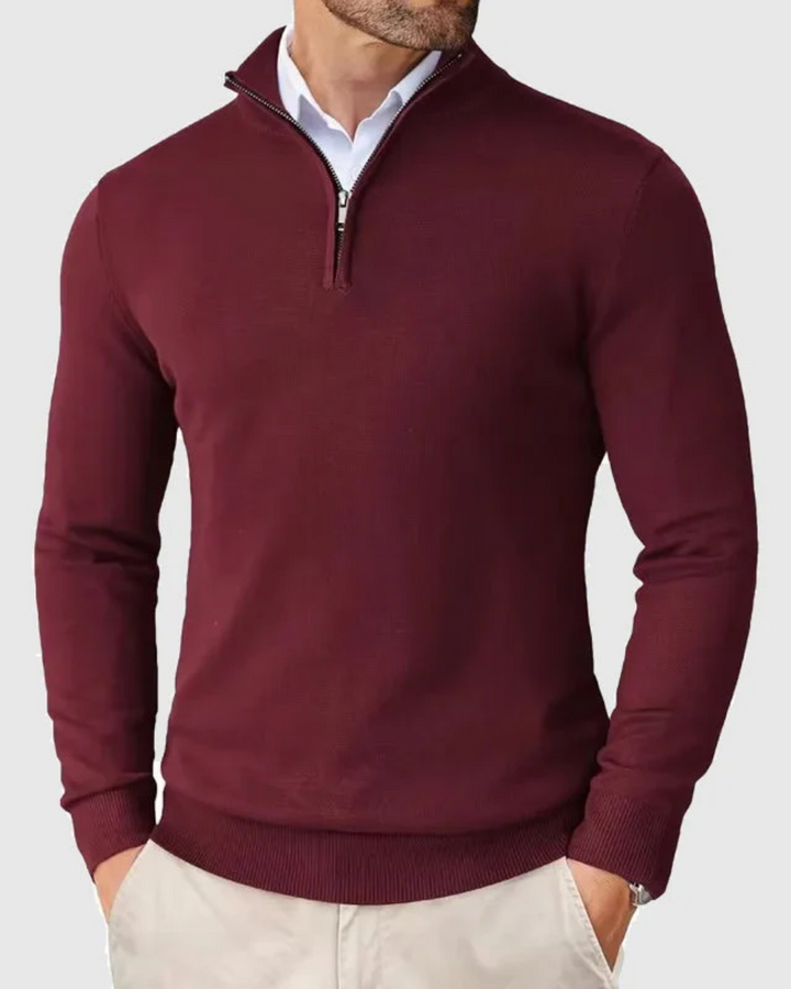 Romeo | Strickpullover mit Zip-Verschluss