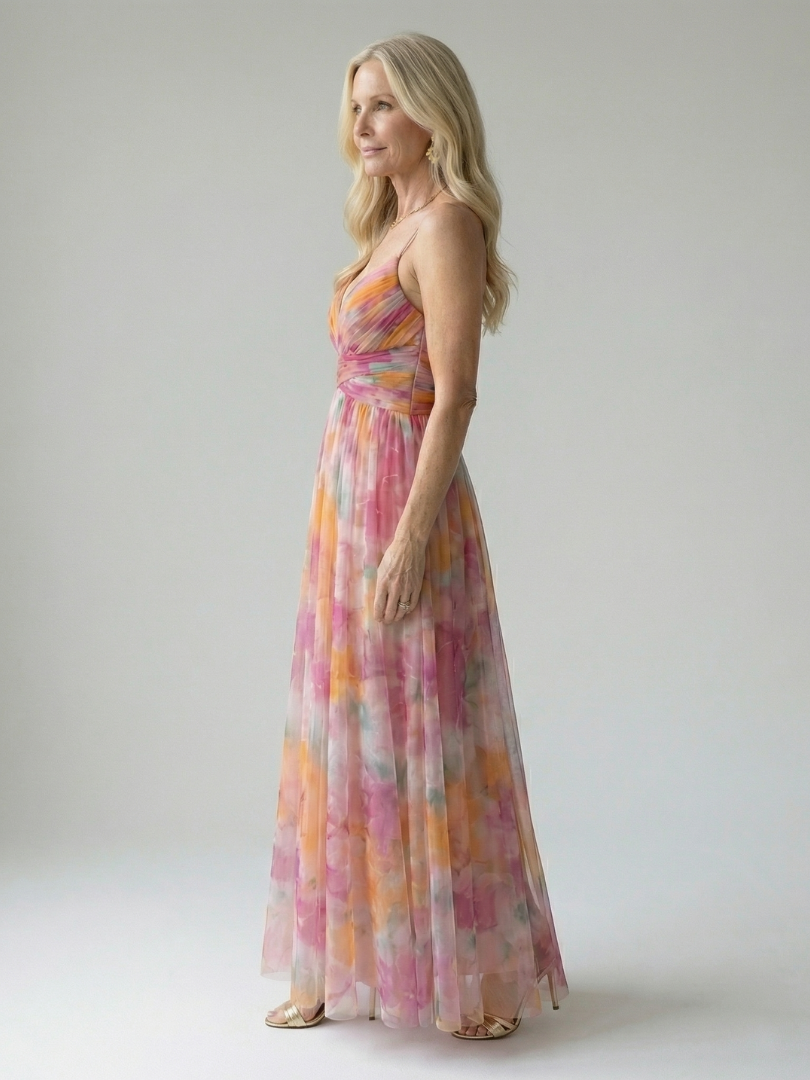Vivienne™ | Maxikleid mit figurfreundlichem Print