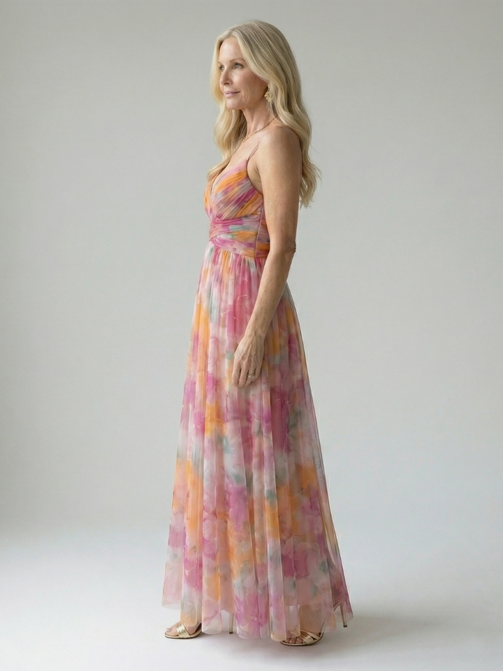 Vivienne™ | Maxikleid mit figurfreundlichem Print
