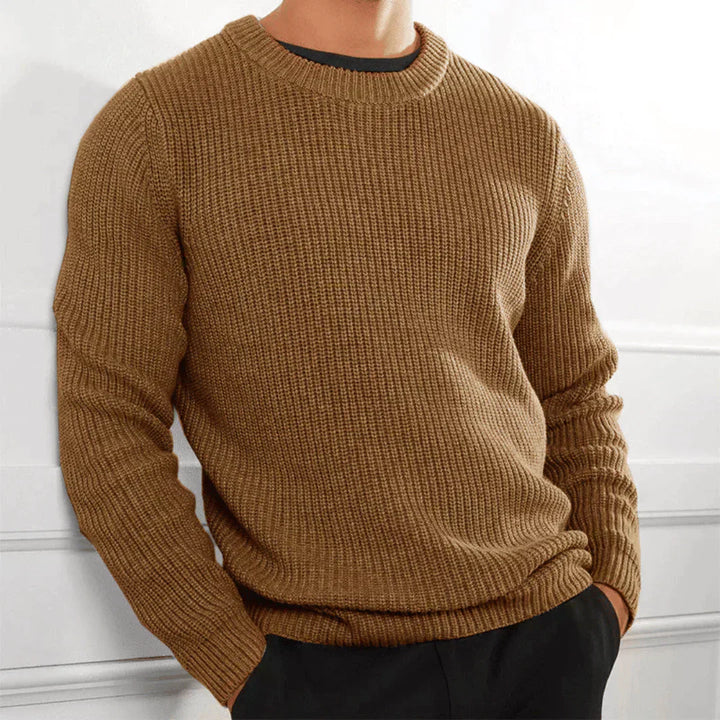 Bastian | Eleganter Herrenpullover mit Rundhalsausschnitt