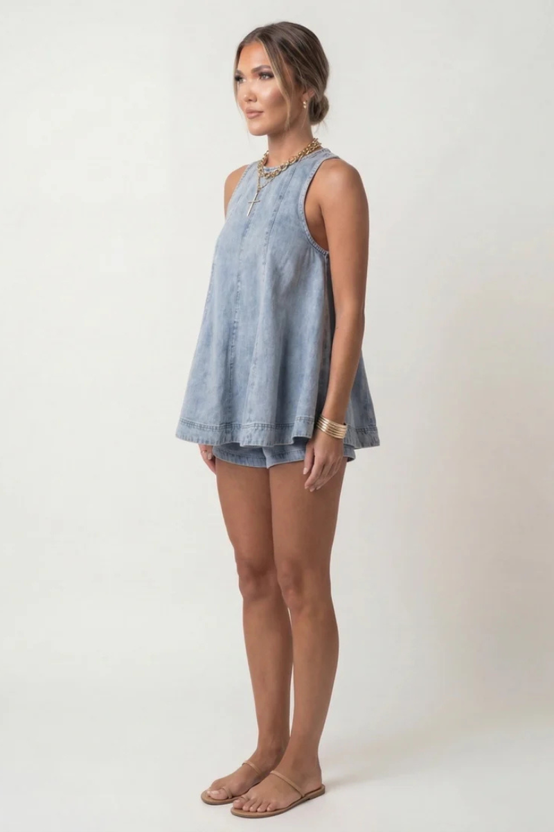 Mira™ | Legeres Denim-Set im entspannten Stil