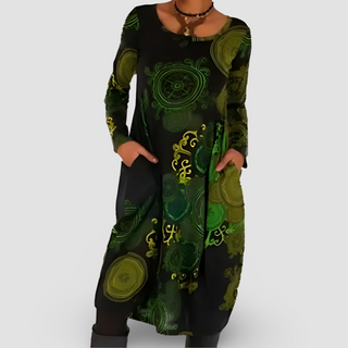 Karine™ – Stilvolle Boho-Winterrobe für elegante Auftritte