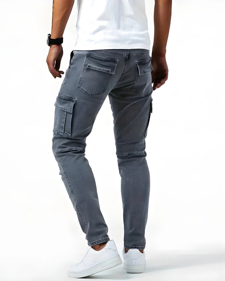 LAURENT MONACO | Herren Cargo-Hose mit Stretch