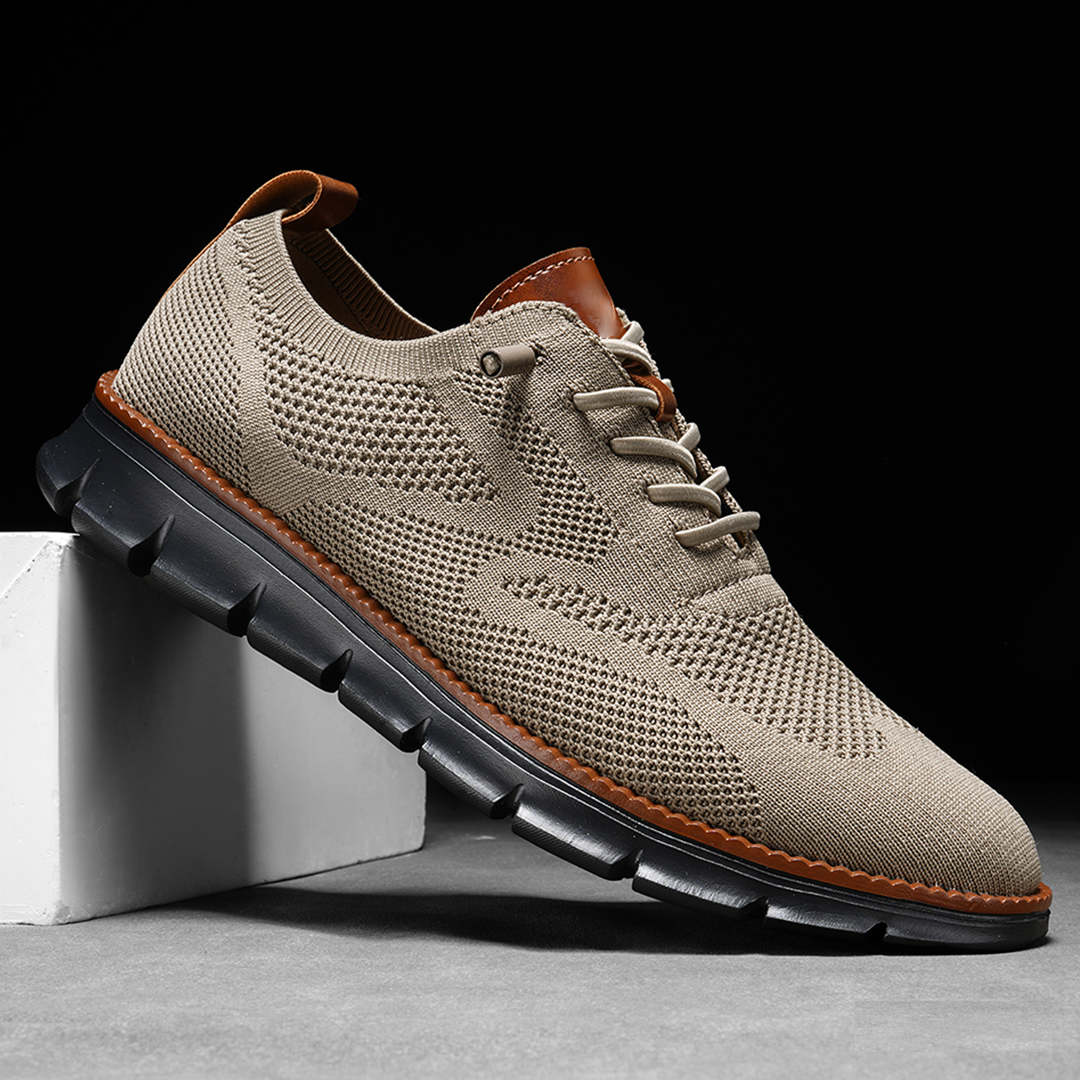 LAURENT MONACO | Herren Oxford-Schuhe mit Mesh-Einsatz