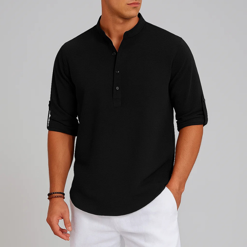 Sorrano | Sanftes Gewebtes Hemd