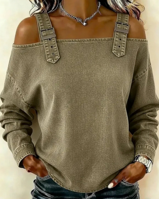 Teya™ | Trendiges Denim-Top mit Trägern