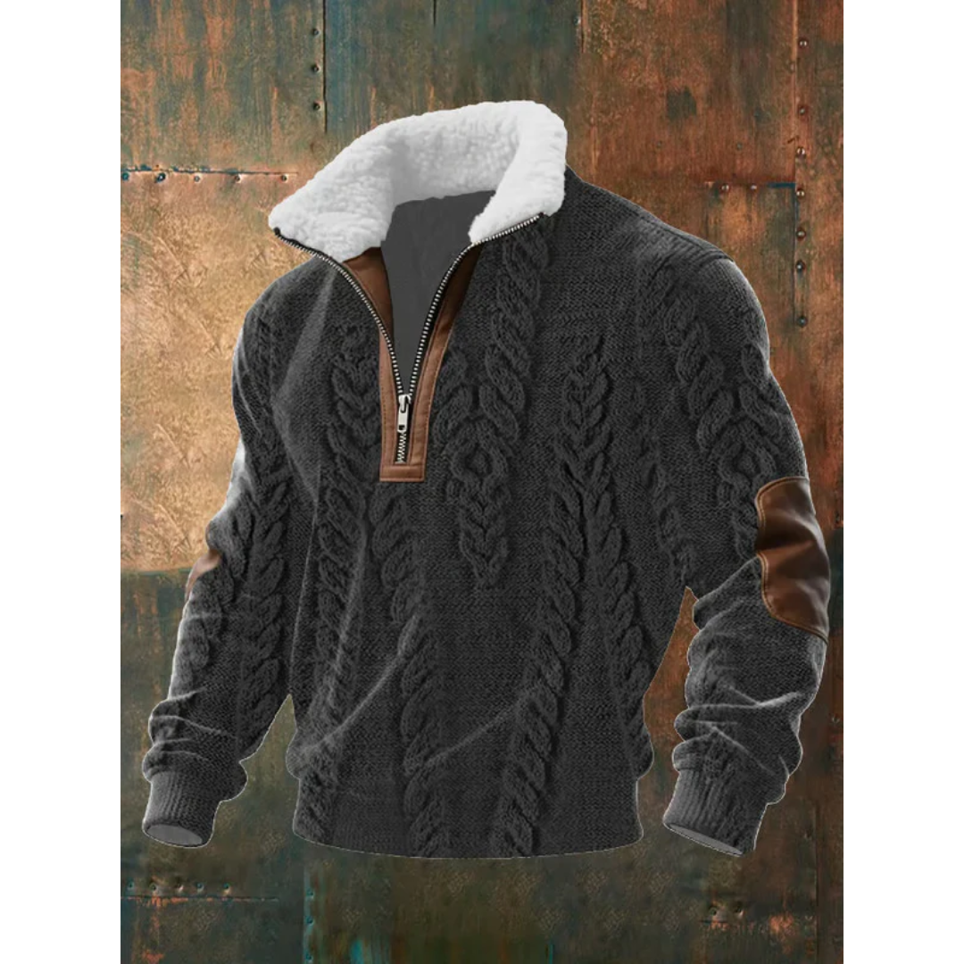 Tobias | ThermoSoft | Fleece Pullover mit Stehkragen