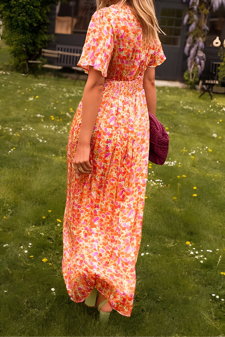 Ava™ | V-Neck Maxi Dress