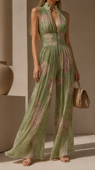 Vanya™ | Stilvoller Plissierter Jumpsuit