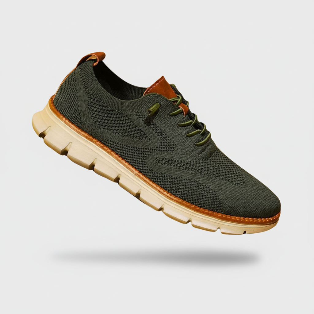 LAURENT MONACO | Herren Oxford-Schuhe mit Mesh-Einsatz