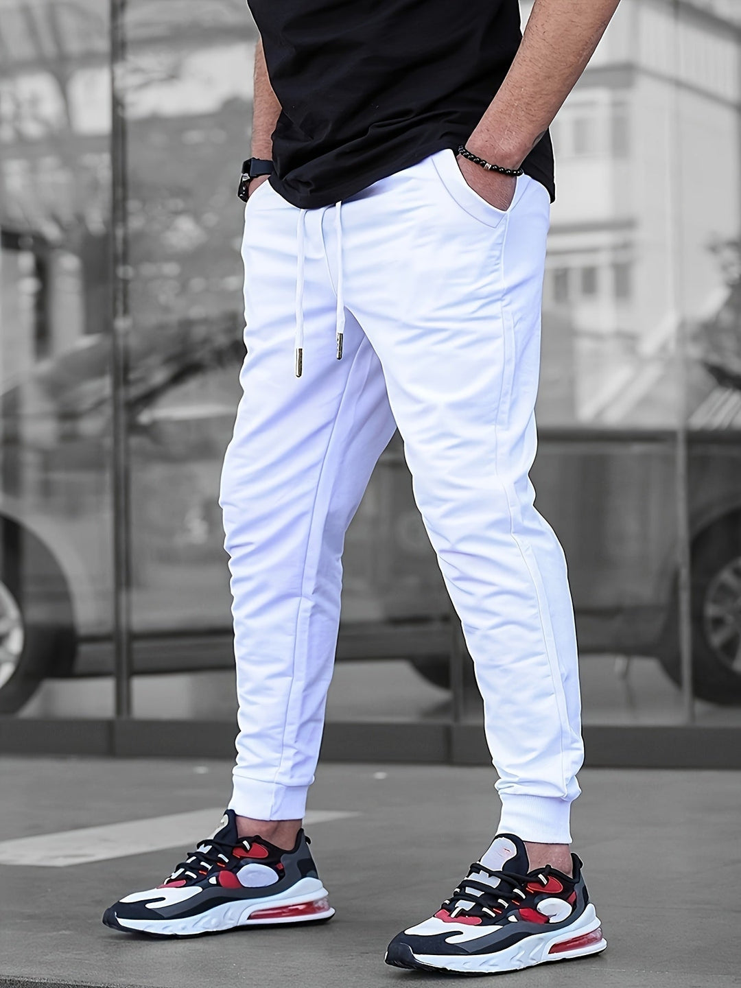 LAURENT MONACO | HERREN JOGGINGHOSE MIT VIELEN TASCHEN
