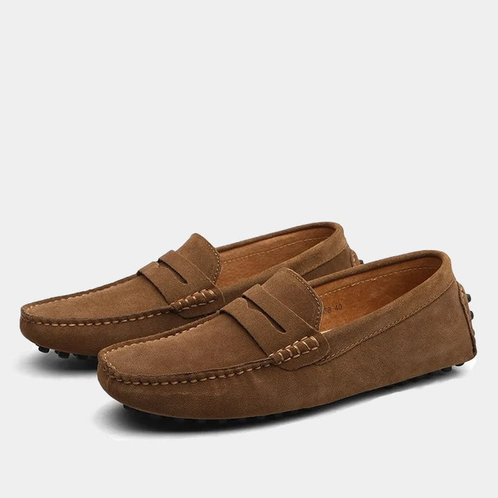 LAURENT MONACO | HERREN MODERNE SUEDE PENNY LOAFERS