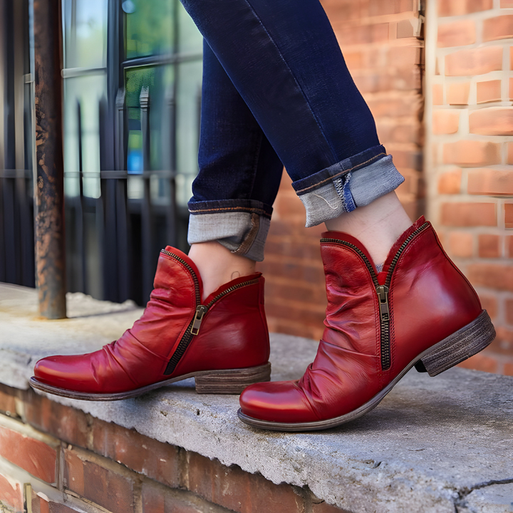 Selma™ | Elegante Stiefeletten mit Reißverschluss