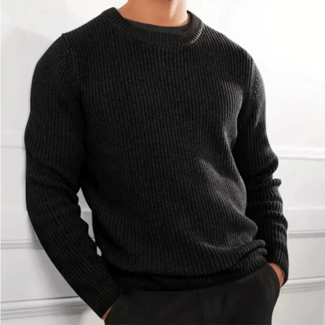 Bastian | Eleganter Herrenpullover mit Rundhalsausschnitt