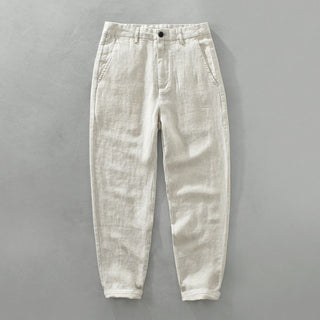 LAURENT MONACO | STRAIGHT LEG LINEN PANTS
