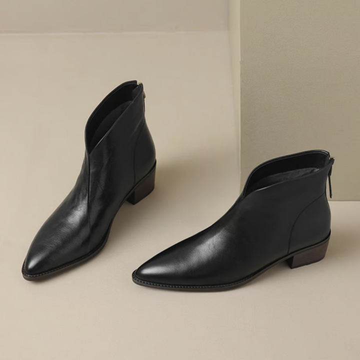 Eirae™ | Zeitgemäße Leder-Ankle Boots