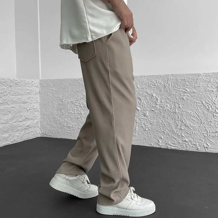 LAURENT MONACO | RIPPED STRIPE PANTS