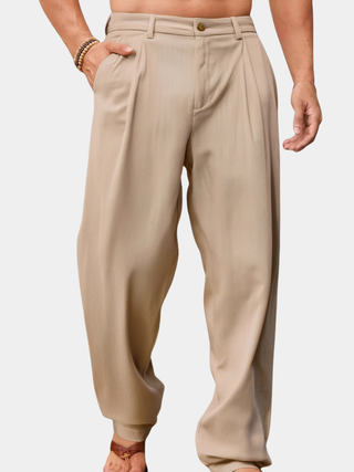 NICCOLÒ | LANGE LEINENHOSE MIT LOCKEREM BEIN
