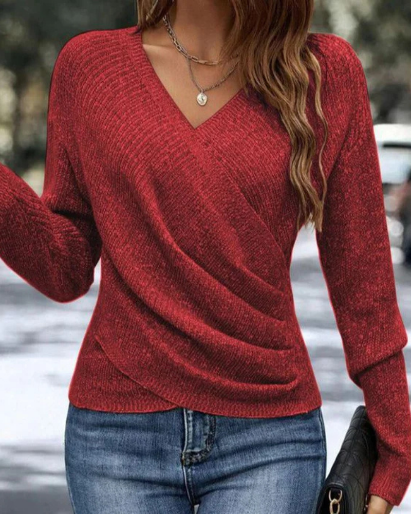 Aliné™ | Sanftes, Glänzendes Stricktop