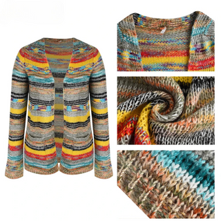 Sandrine | Buntes Strickwesten-Design