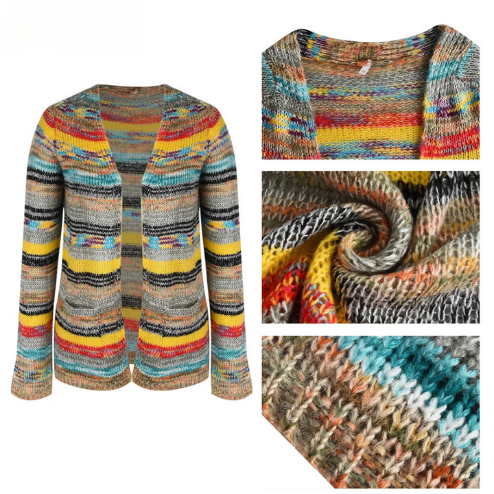 Sandrine | Buntes Strickwesten-Design