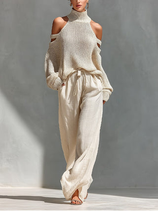 Aureline - Off-Shoulder Zweiteiliges Ensemble