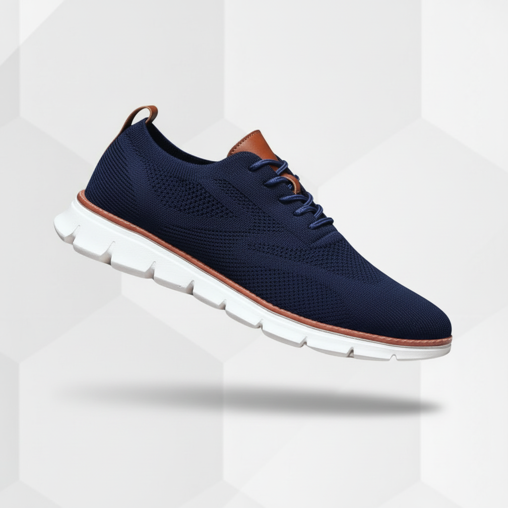 LAURENT MONACO | Herren Oxford-Schuhe mit Mesh-Einsatz