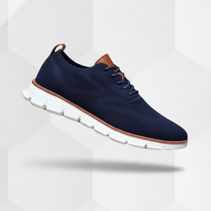 LAURENT MONACO | Herren Oxford-Schuhe mit Mesh-Einsatz