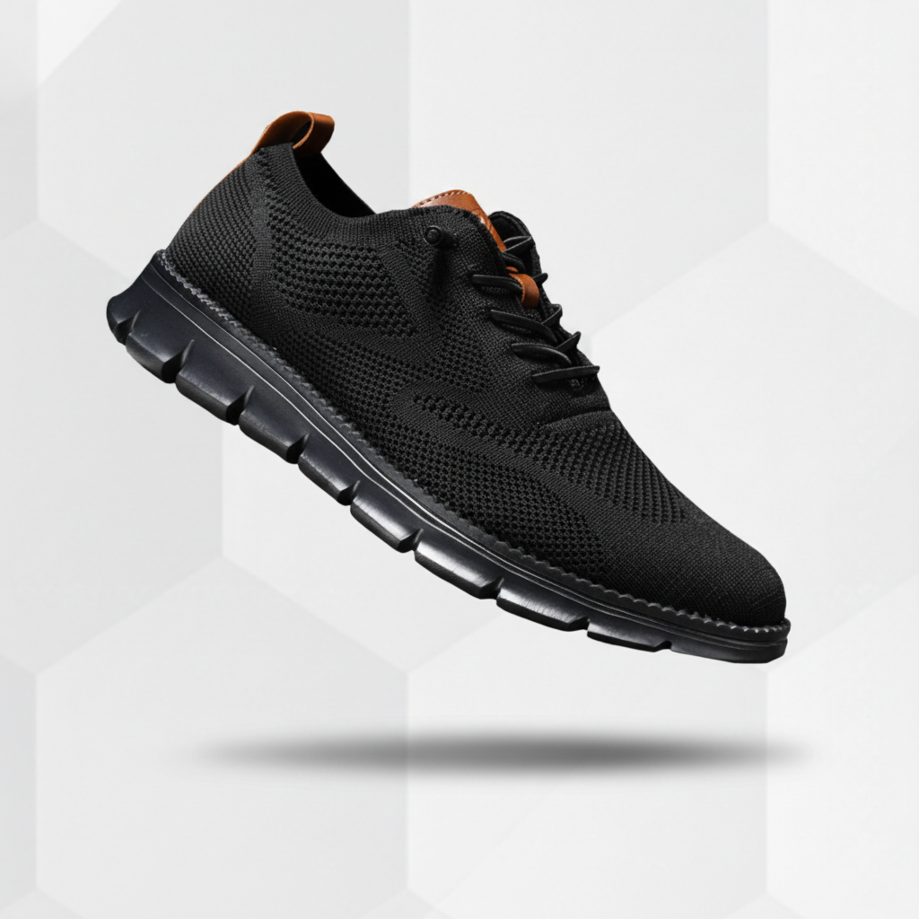 LAURENT MONACO | Herren Oxford-Schuhe mit Mesh-Einsatz