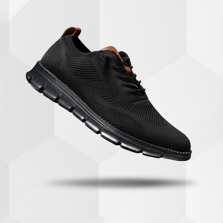 LAURENT MONACO | Herren Oxford-Schuhe mit Mesh-Einsatz