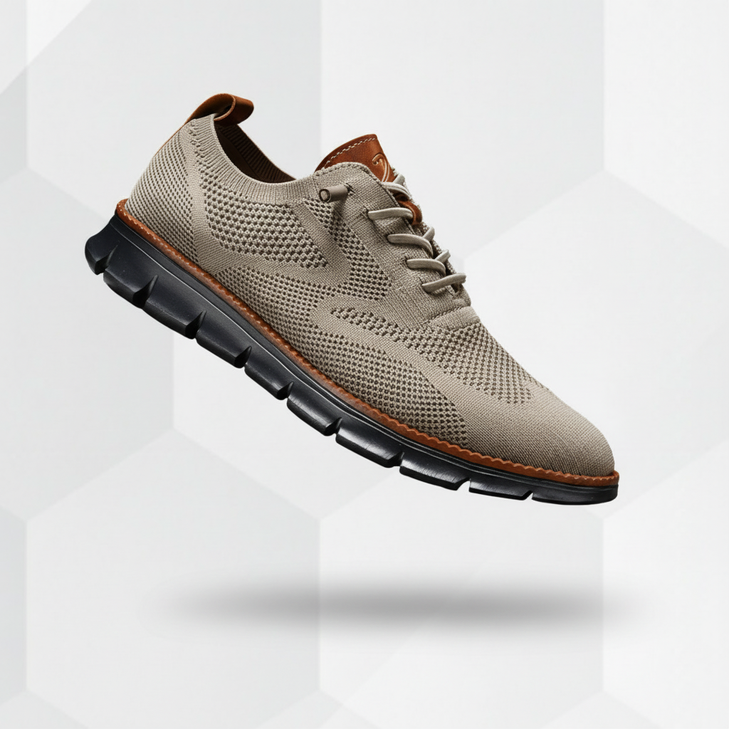 LAURENT MONACO | Herren Oxford-Schuhe mit Mesh-Einsatz
