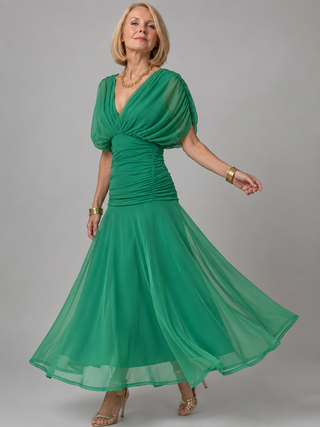 Evelina™ | Elegantes Maxi-Kleid mit Bauch-Optimierung